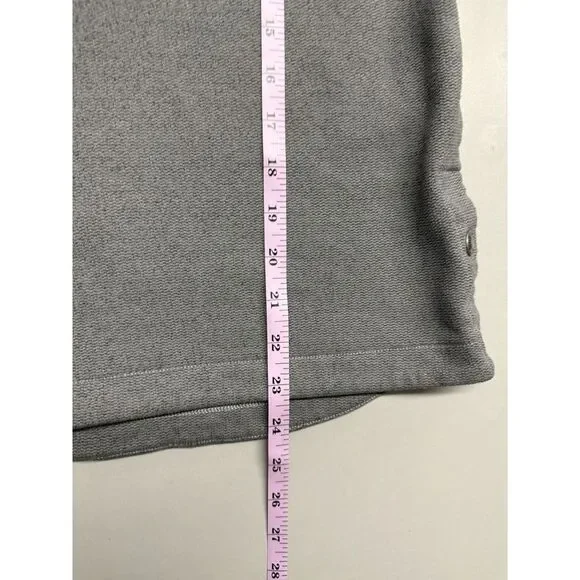 The North Face Knit Stitch Pullover Snap On Hoodie.Heathered Gray. Sz XS - Picture 5 of 13